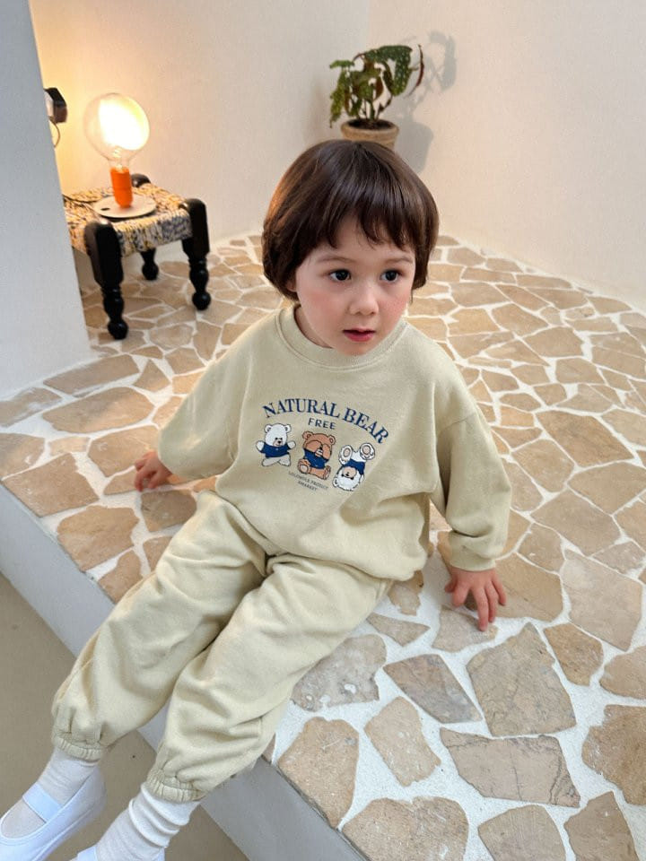 A-Market - Korean Children Fashion - #childofig - Natural Jogger Pants - 3
