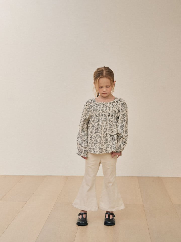 A-Market - Korean Children Fashion - #fashionkids - Smoke Flower Blouse - 5