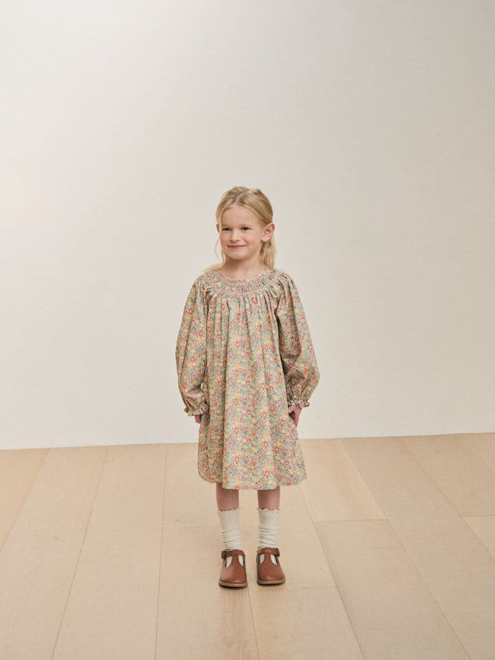 A-Market - Korean Children Fashion - #fashionkids - London Flower One-Piece - 11
