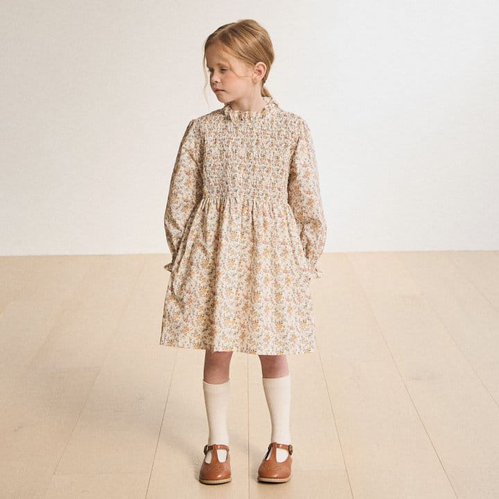 A-Market - Korean Children Fashion - #kidsstore - Bonjour I Flower One-Piece - 2