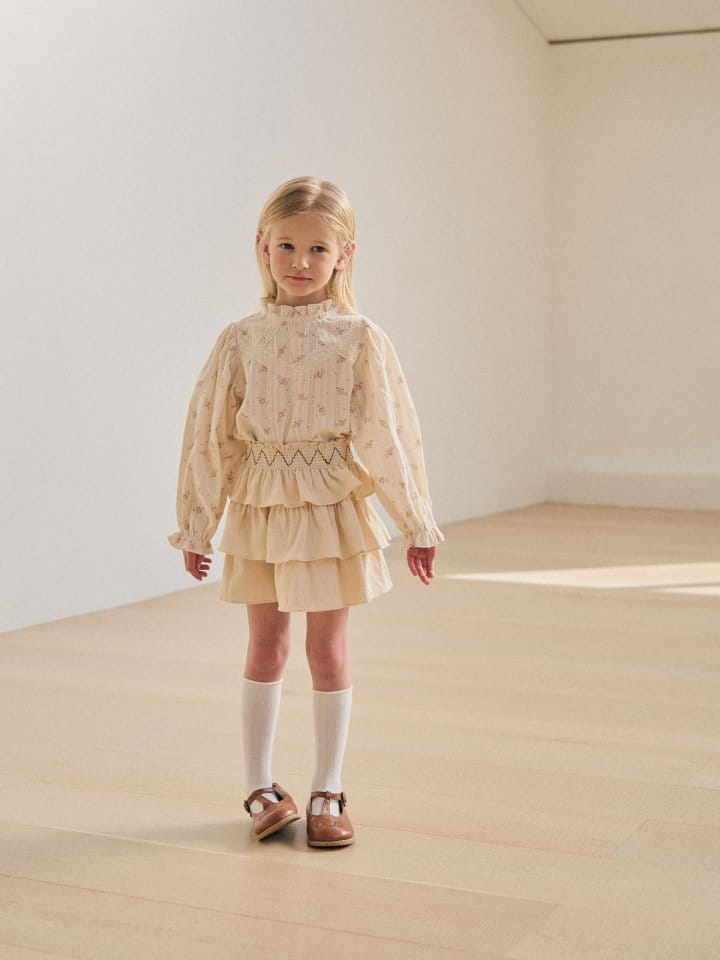 A-Market - Korean Children Fashion - #kidzfashiontrend - Flower Saffron Blouse - 6