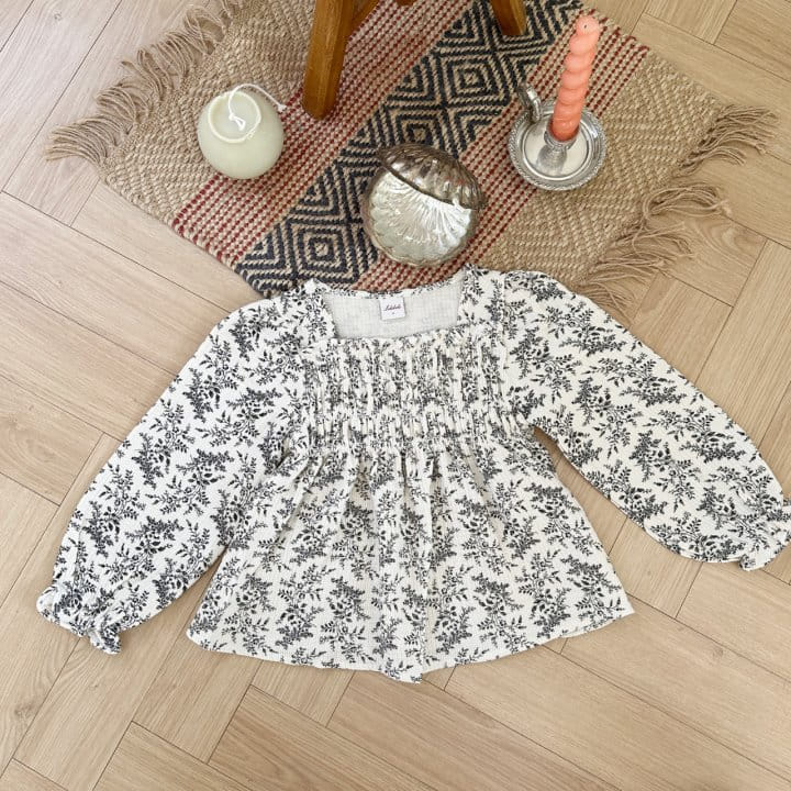 A-Market - Korean Children Fashion - #littlefashionista - Smoke Flower Blouse - 10
