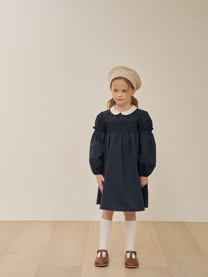 A-Market - Korean Children Fashion - #Kfashion4kids - Hepburn Smoke One-Piece - 4