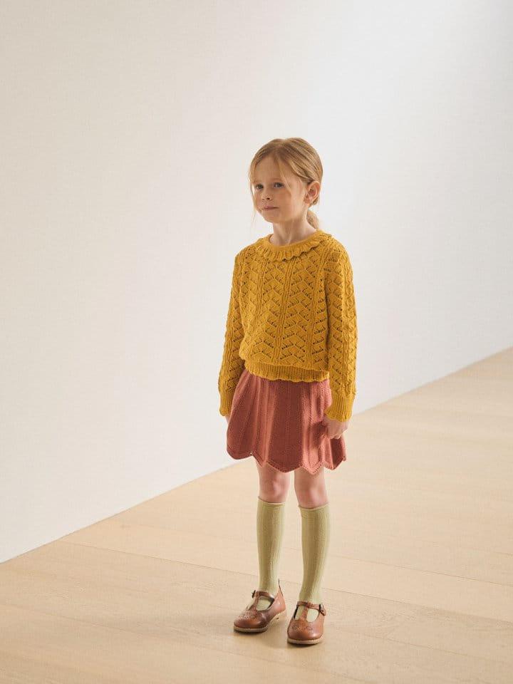 A-Market - Korean Children Fashion - #littlefashionista - Punching Collar Knit - 5