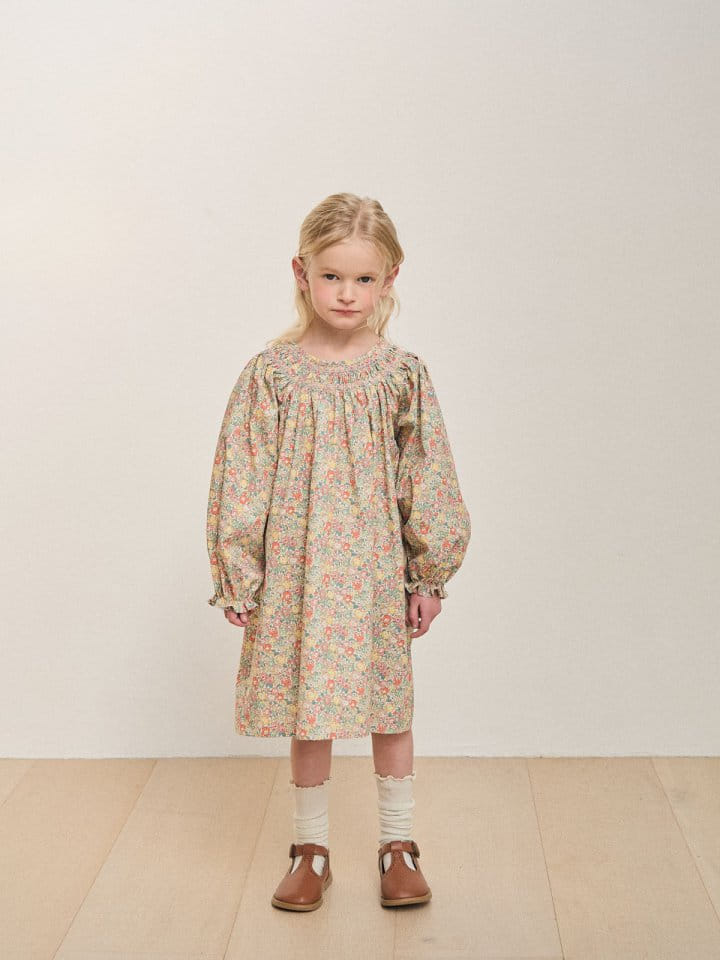 A-Market - Korean Children Fashion - #magicofchildhood - London Flower One-Piece - 3
