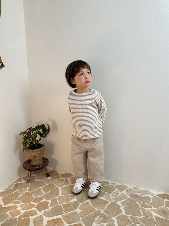 A-Market - Korean Children Fashion - #minifashionista - Boat Neck Tee - 7