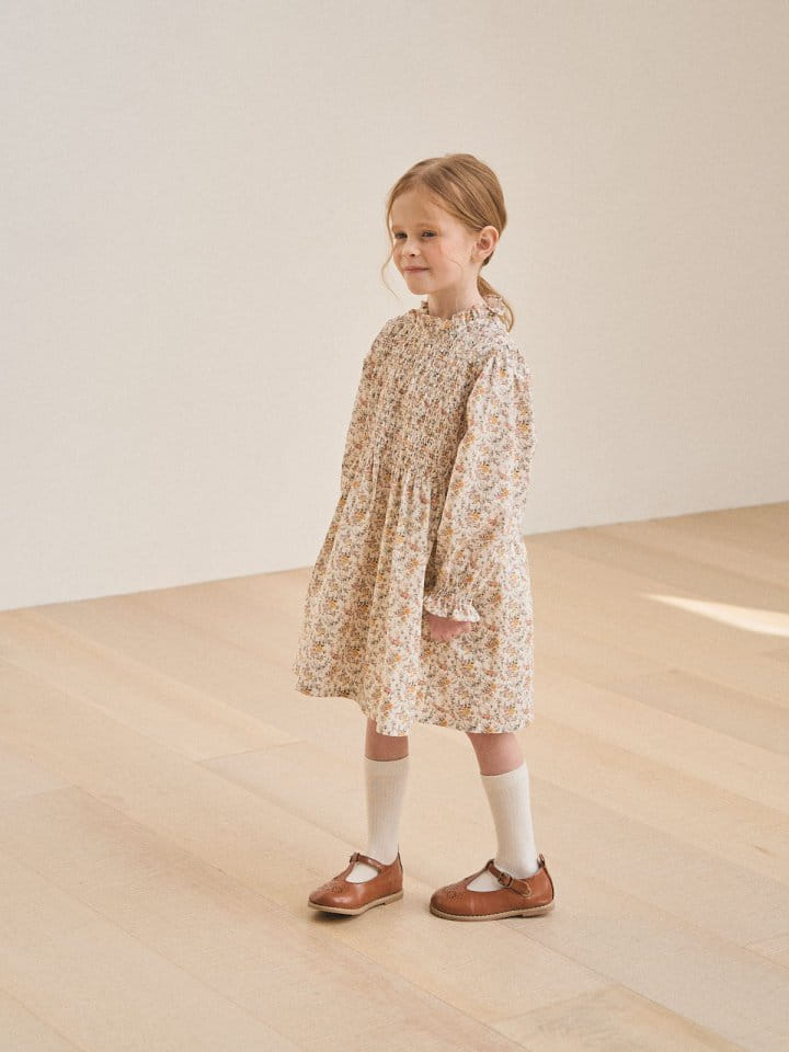 A-Market - Korean Children Fashion - #prettylittlegirls - Bonjour I Flower One-Piece - 8