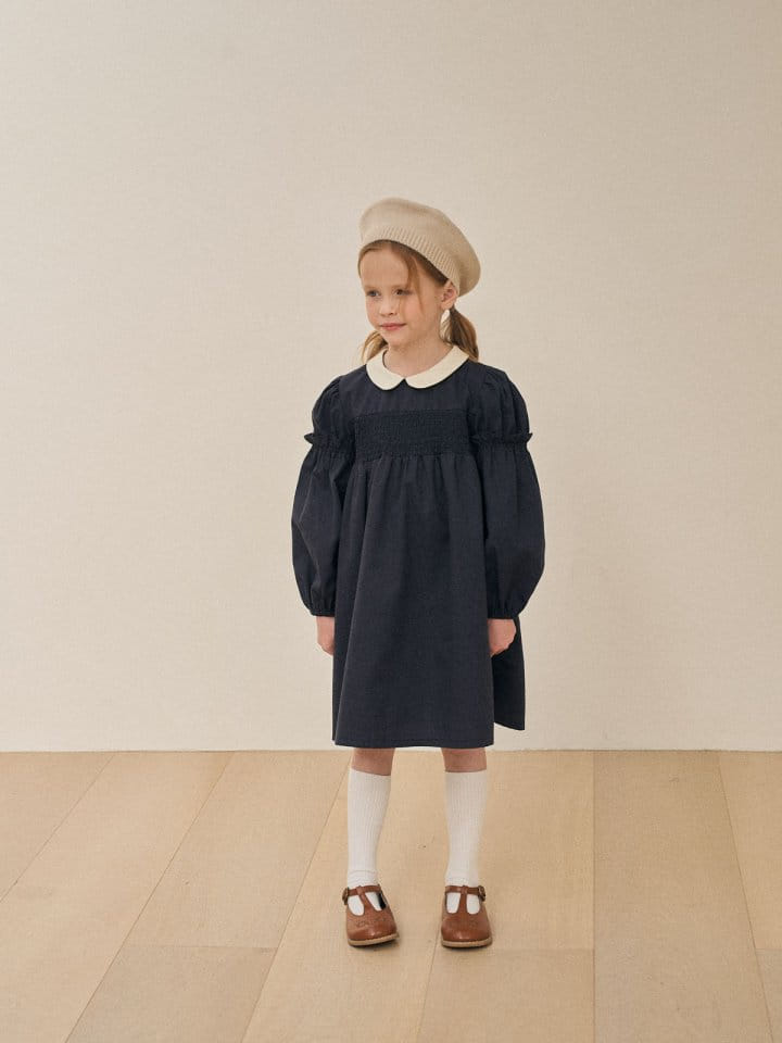 A-Market - Korean Children Fashion - #prettylittlegirls - Hepburn Smoke One-Piece - 7
