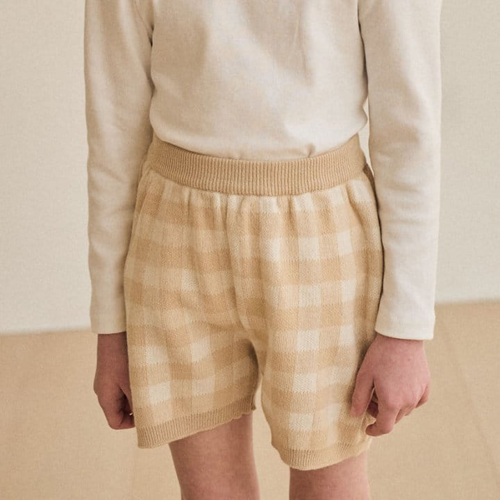 A-Market - Korean Children Fashion - #prettylittlegirls - Check Shorts - 2