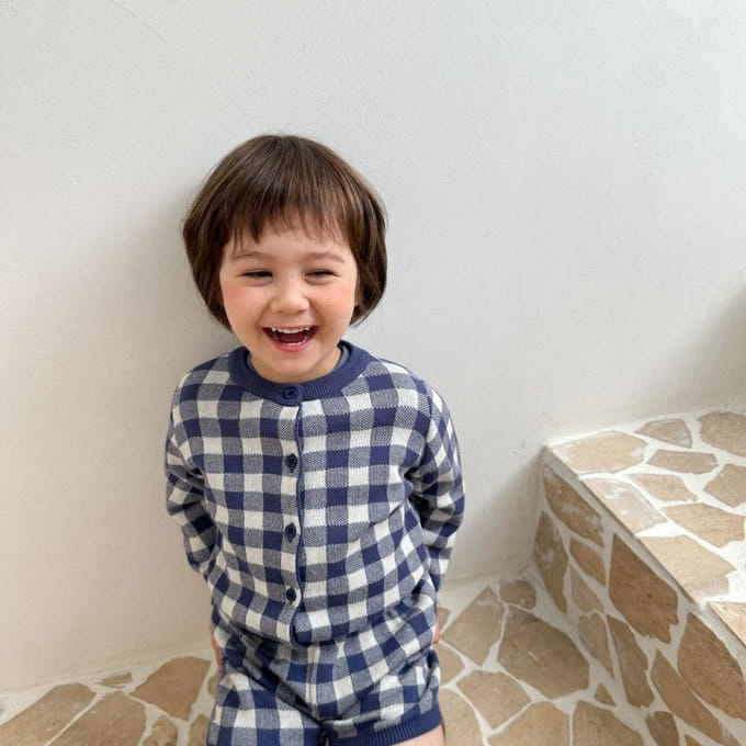 A-Market - Korean Children Fashion - #prettylittlegirls - Check Cardigan