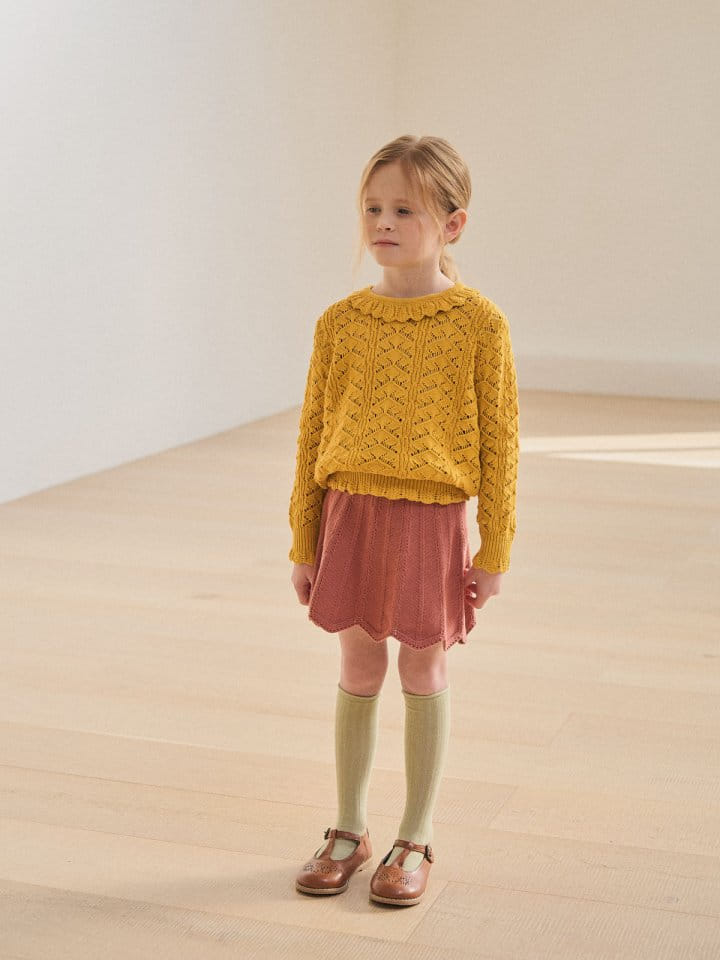A-Market - Korean Children Fashion - #prettylittlegirls - Punching Collar Knit - 8