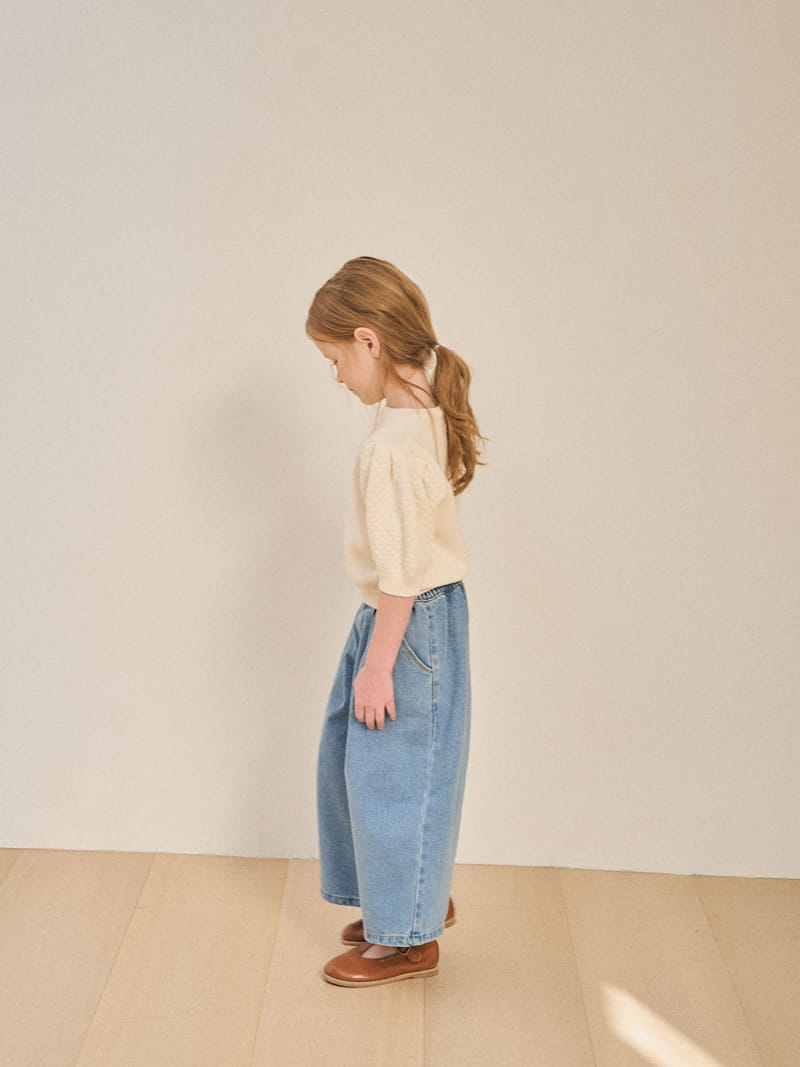 A-Market - Korean Children Fashion - #stylishchildhood - Wrinkle Denim Wide Pants - 8