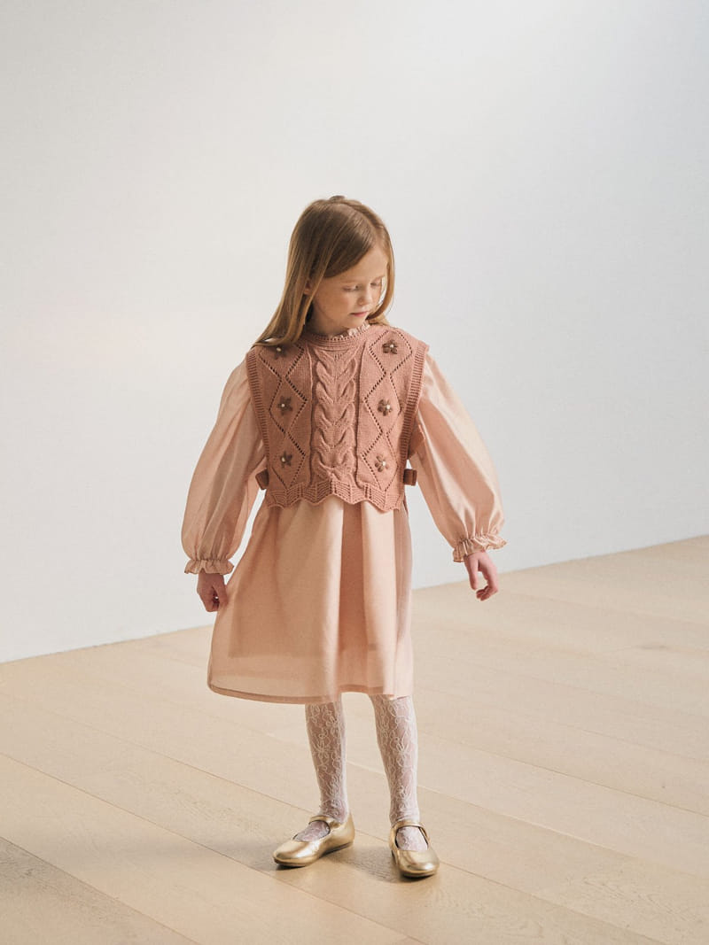 A-Market - Korean Children Fashion - #todddlerfashion - Flower Vest - 7