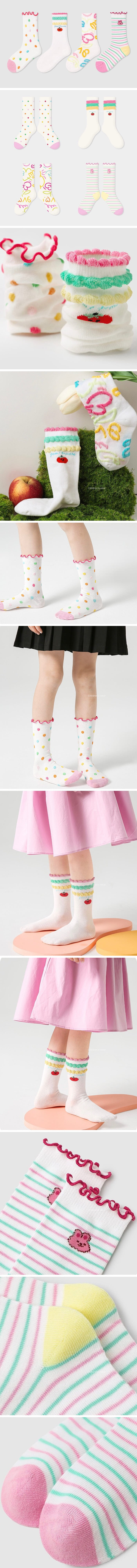 A.JAYE - Korean Children Fashion - #childofig - 622 Tomato Socks - 2