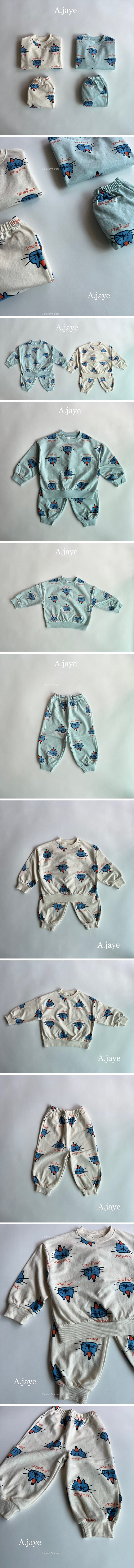 A.JAYE - Korean Children Fashion - #kidsstore - Animal Top Bottom Set - 2