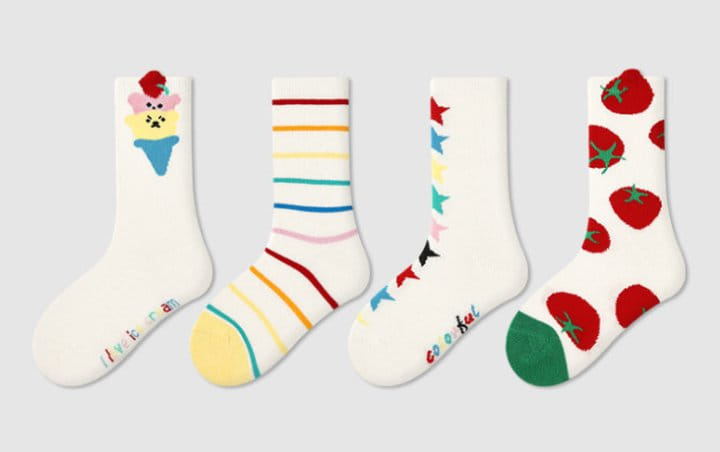 A.JAYE - Korean Children Fashion - #kidzfashiontrend - 636 Ice Cream Socks