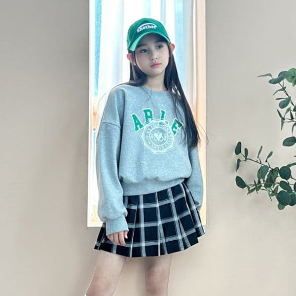Able# - Korean Children Fashion - #fashionkids - Heart Able Crop Sweatshirt
