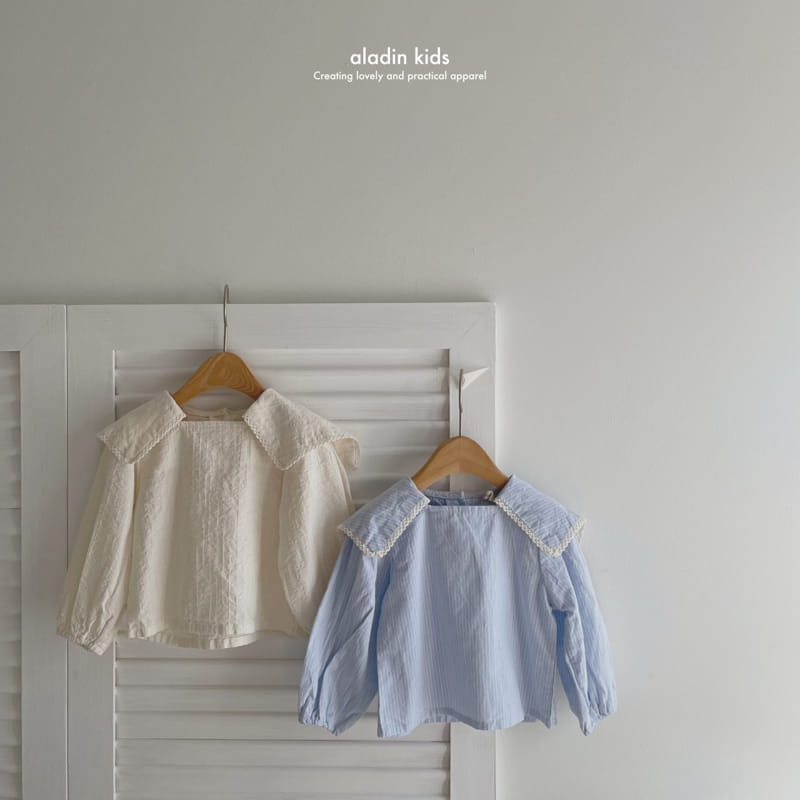 Aladin - Korean Children Fashion - #Kfashion4kids - Pin Collar Blouse