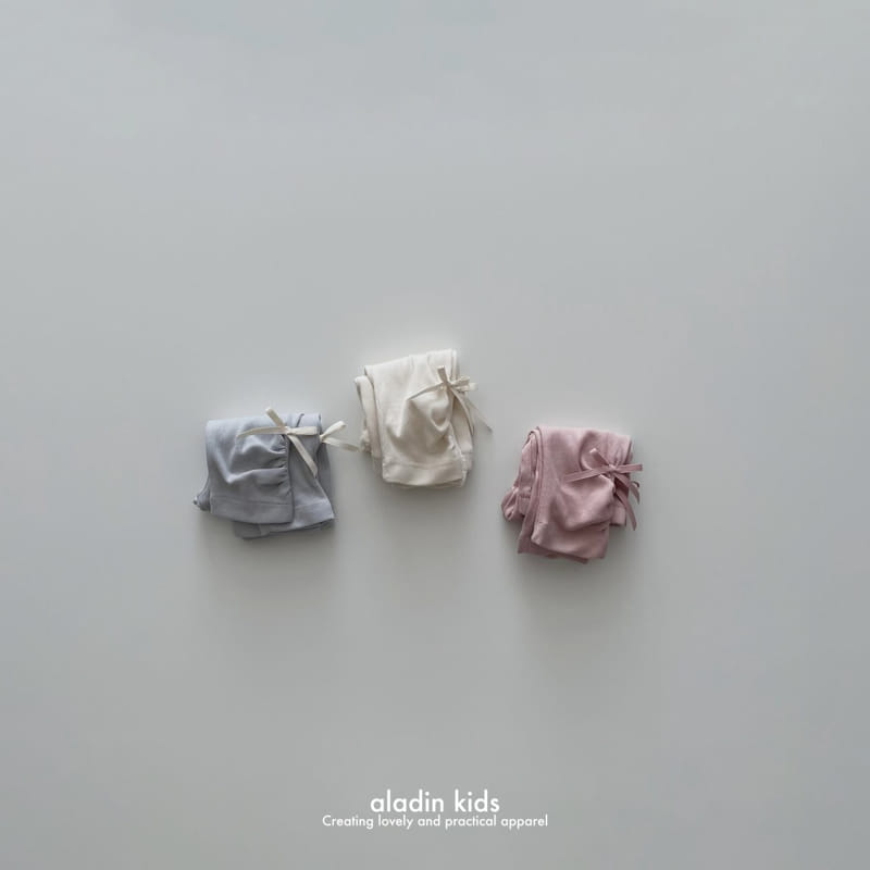Aladin - Korean Children Fashion - #childofig - Ribbon Shirring Leggings - 5