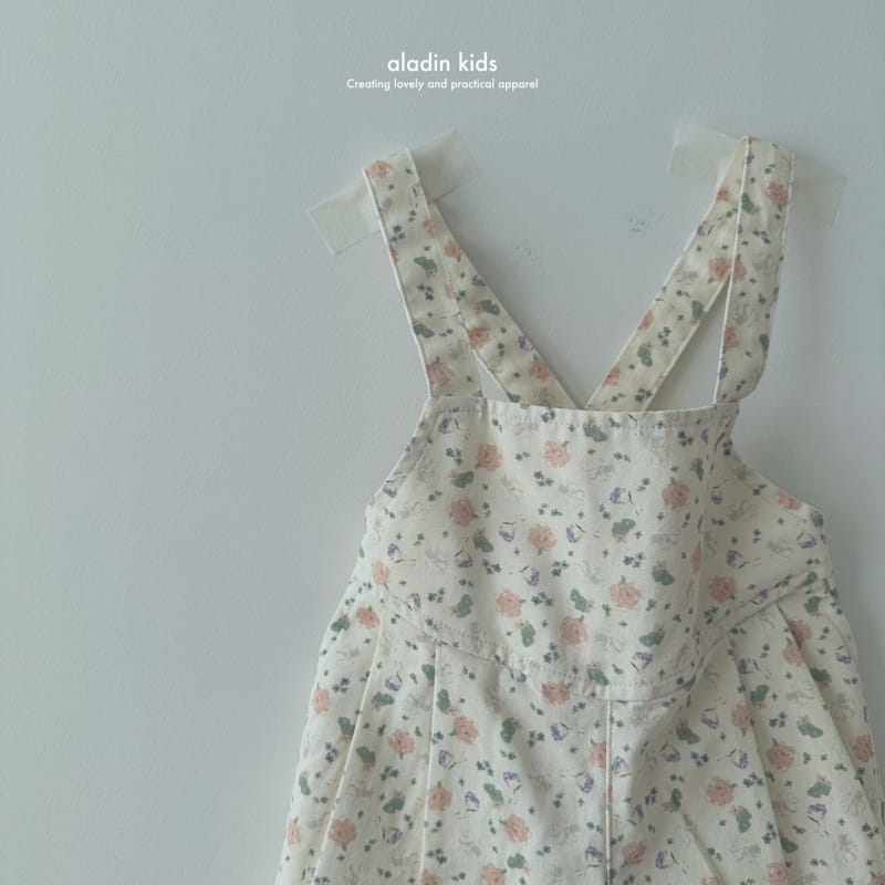 Aladin - Korean Children Fashion - #childofig - V Wrinkle Overalls - 2