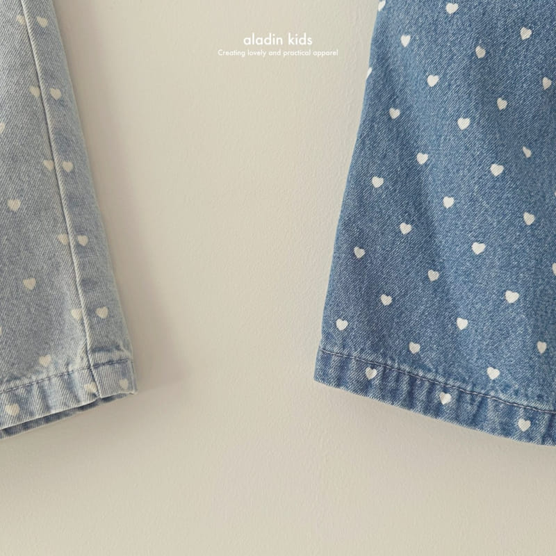 Aladin - Korean Children Fashion - #discoveringself - Heart Straight Pants - 8