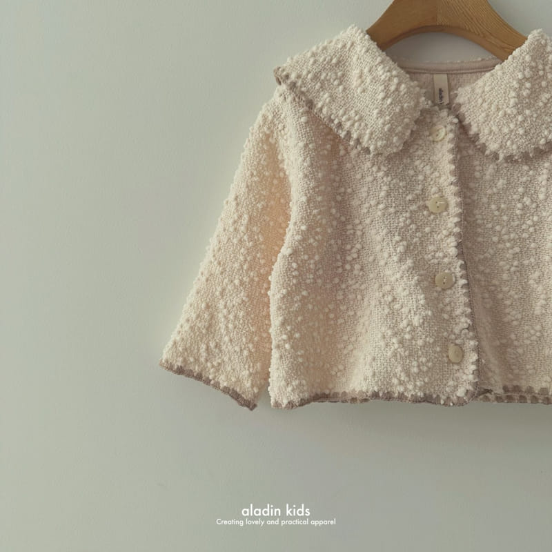 Aladin - Korean Children Fashion - #kidsshorts - Popcorn Collar Cardigan - 2