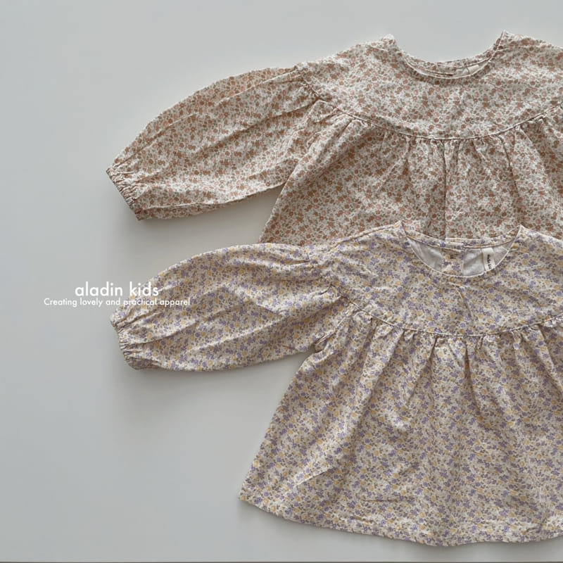 Aladin - Korean Children Fashion - #kidzfashiontrend - Small Flower Blouse