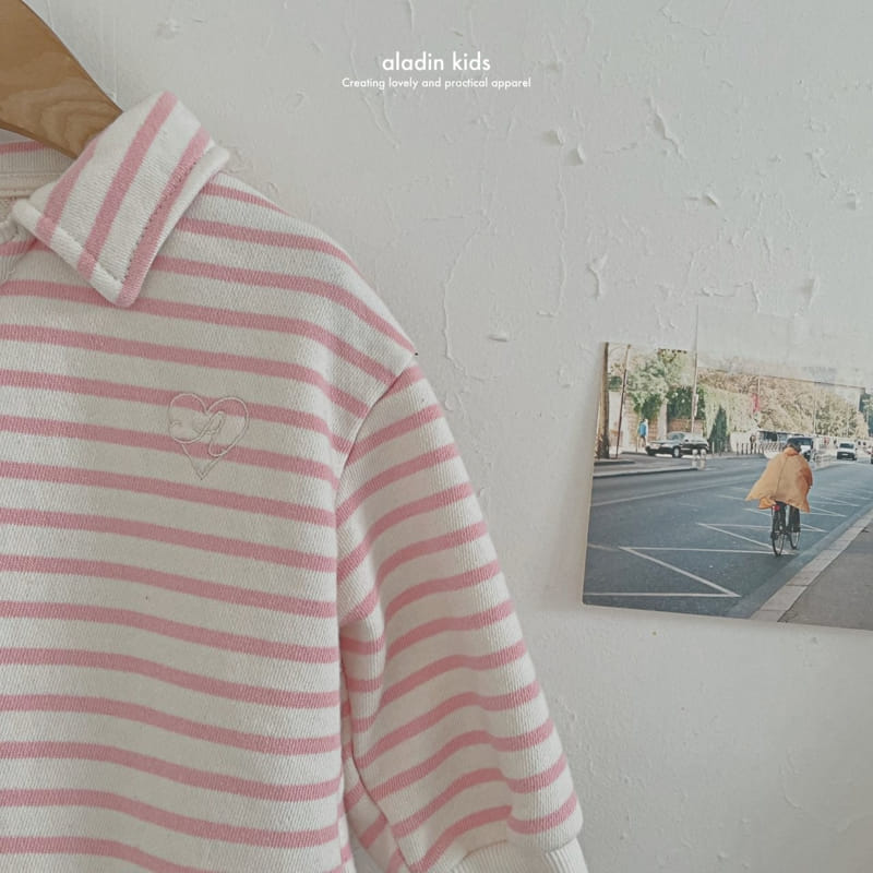 Aladin - Korean Children Fashion - #magicofchildhood - Heart Logo Sweat Shirt - 6