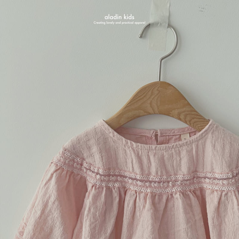 Aladin - Korean Children Fashion - #magicofchildhood - Signature Lace Yoke Blouse - 5
