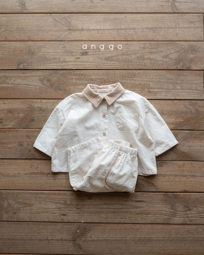 Anggo - Korean Children Fashion - #kidsstore - Vanilla Top Bottom Set - 2