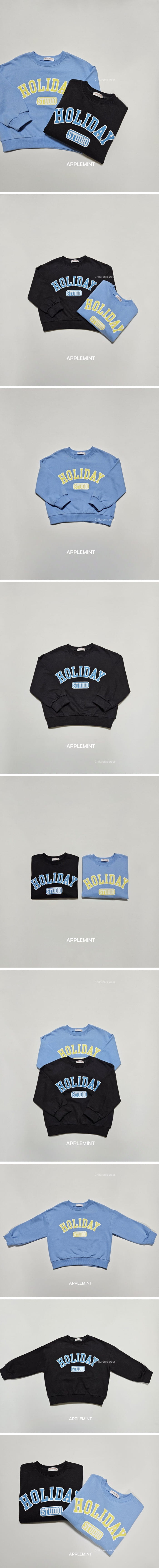 Applemint - Korean Children Fashion - #minifashionista - Holiday Sweatshirt - 2