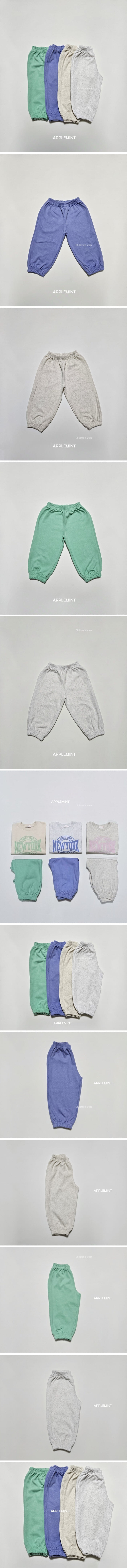 Applemint - Korean Children Fashion - #prettylittlegirls - Color Jogger Pants - 2