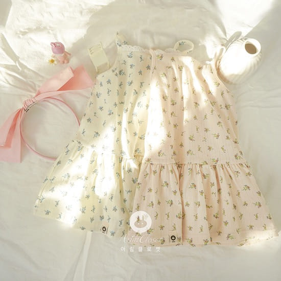 Arim Closet - Korean Children Fashion - #fashionkids - C Sleeveless One-Piece