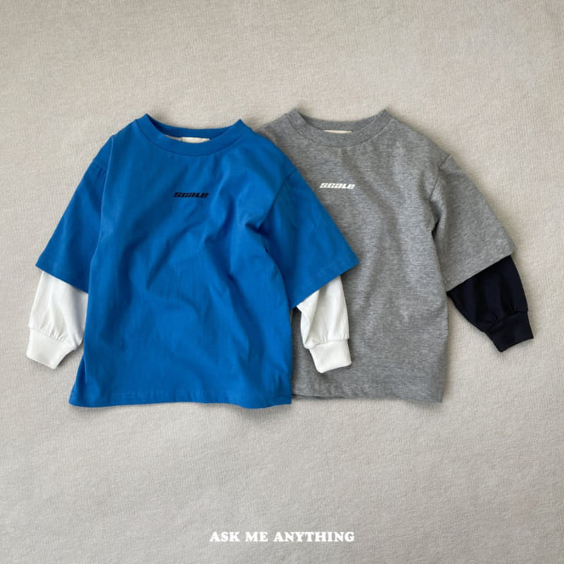 Ask Me Anything - Korean Children Fashion - #stylishchildhood - Layered Tee - 3