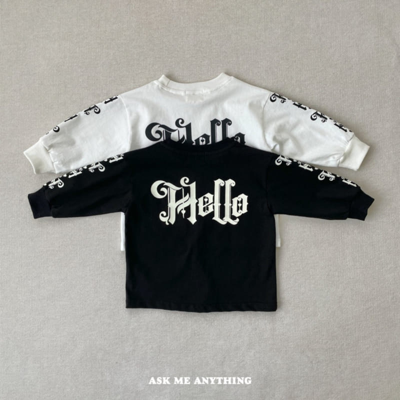 Ask Me Anything - Korean Children Fashion - #todddlerfashion - Hello Tee - 6