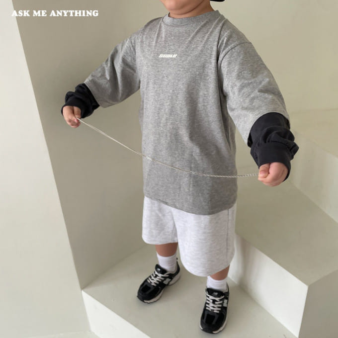 Ask Me Anything - Korean Children Fashion - #todddlerfashion - Layered Tee