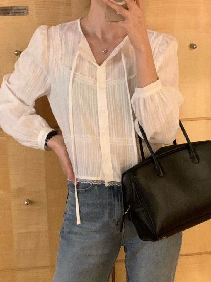 Atthismoment - Korean Women Fashion - #vintageinspired - Radi Blouse - 5