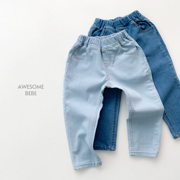 Awesome Bebe - Korean Children Fashion - #Kfashion4kids - Span Straight Denim Pants