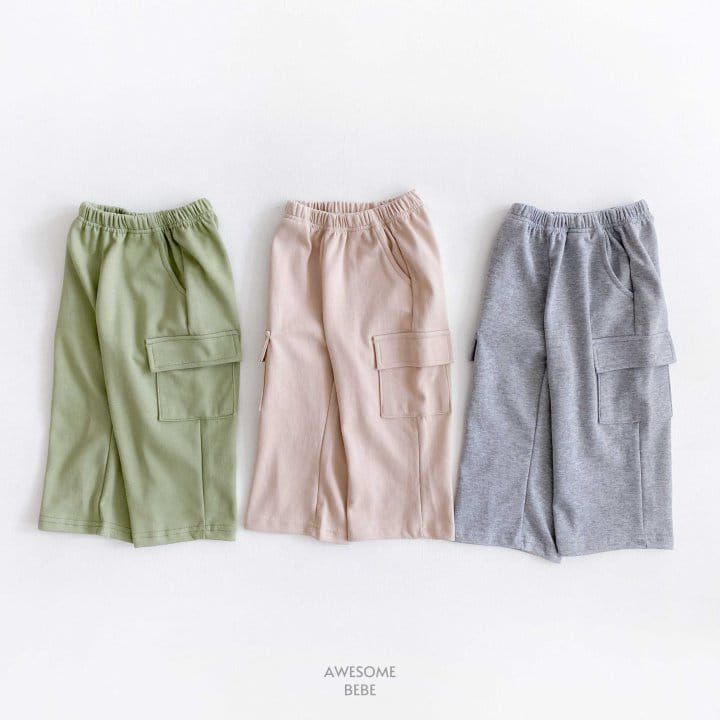 Awesome Bebe - Korean Children Fashion - #childofig - Wide Cargo Wide Pants