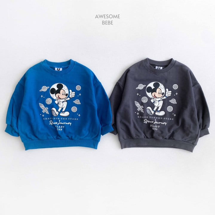 Awesome Bebe - Korean Children Fashion - #designkidswear - Space M Sweatshirt