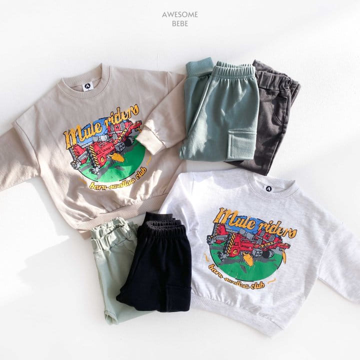 Awesome Bebe - Korean Children Fashion - #discoveringself - Heavy Equipment Sweatshirt