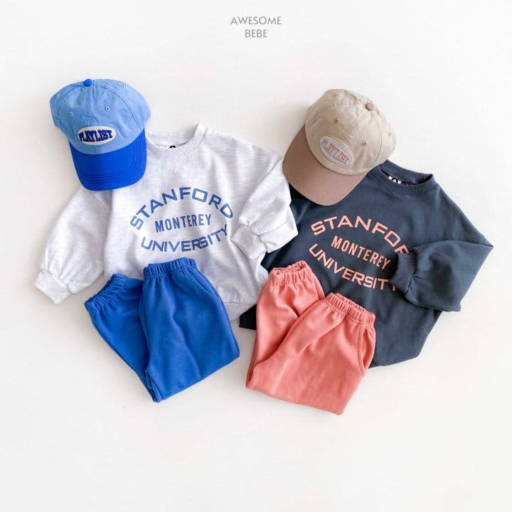 Awesome Bebe - Korean Children Fashion - #kidzfashiontrend - Stanford Top Bottom Set