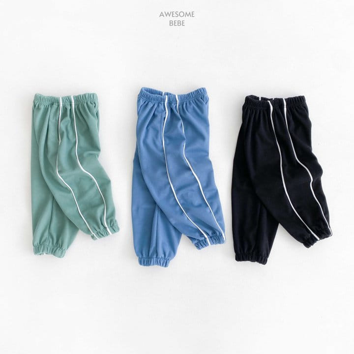 Awesome Bebe - Korean Children Fashion - #magicofchildhood - Side Bbing Line Pants
