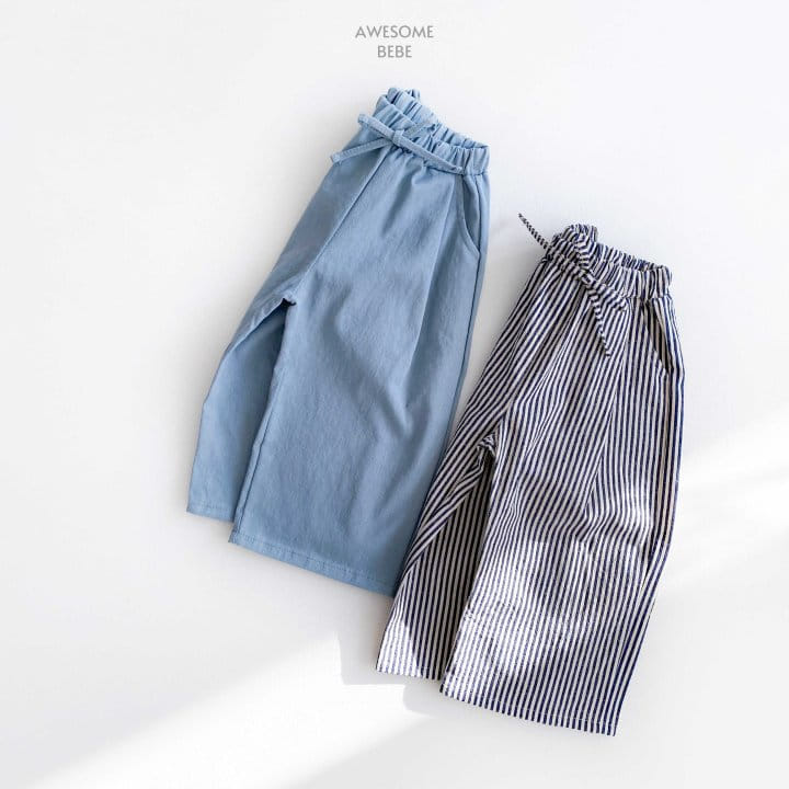 Awesome Bebe - Korean Children Fashion - #prettylittlegirls - String Wide Pants