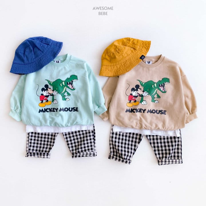 Awesome Bebe - Korean Children Fashion - #todddlerfashion - Dinosaur M Sweatshirt