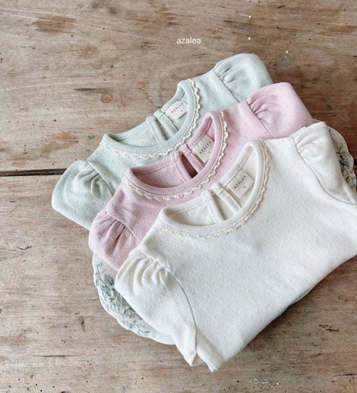 Azalea - Korean Children Fashion - #discoveringself - Eyelet Tee - 2