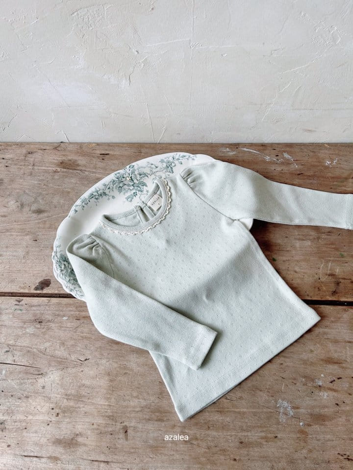 Azalea - Korean Children Fashion - #fashionkids - Eyelet Tee - 3