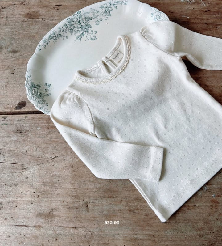 Azalea - Korean Children Fashion - #fashionkids - Eyelet Tee - 4