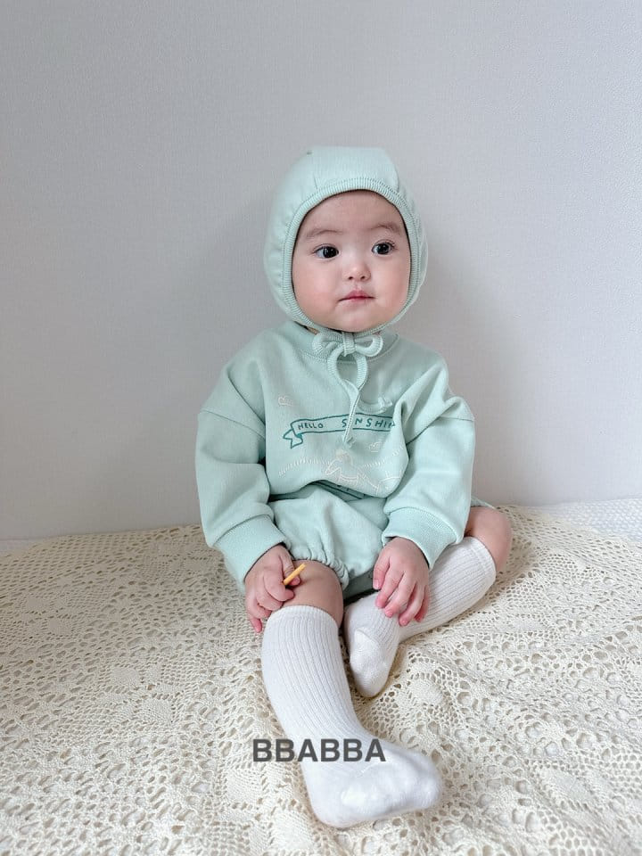 Bbabba - Korean Baby Fashion - #babyclothing - Hellow Sunshine Bonnet Body Suit - 6