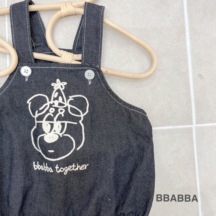 Bbabba - Korean Baby Fashion - #babyoutfit - Kkokkal Bear Dungarees  - 2